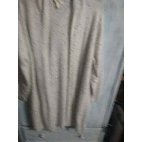 Terra & Sky Long Open Hooded Sweater Cardigan Cream 0X - Picture 4 of 12